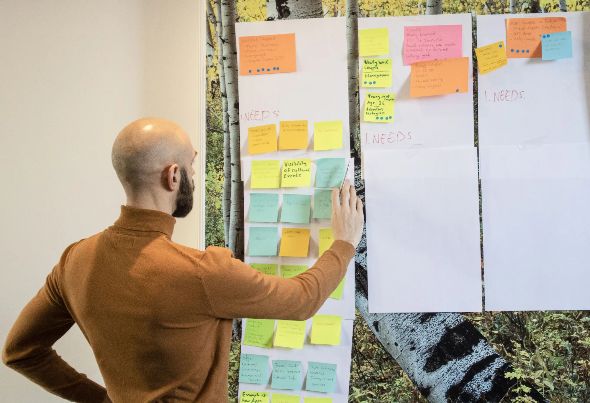 Plan: Set a solid foundation with deep discovery, robust system architecture, and customer focussed UX & UI. Image