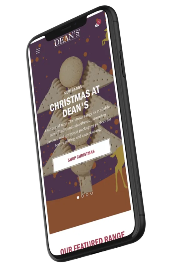 Dean&rsquo;s Shortbread on mobile