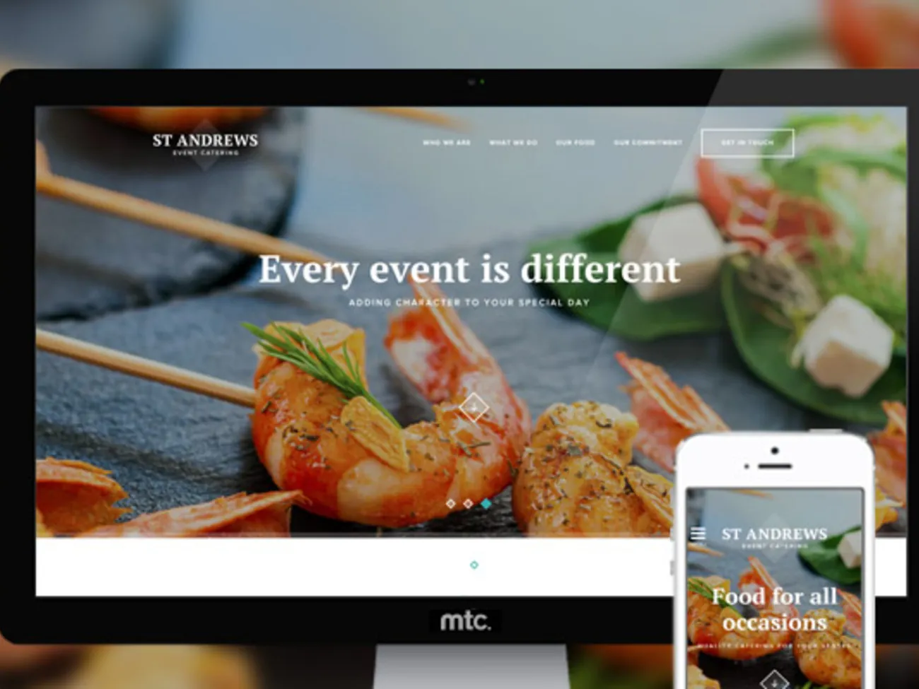 St Andrews Event Catering Website Caters for all Tastes