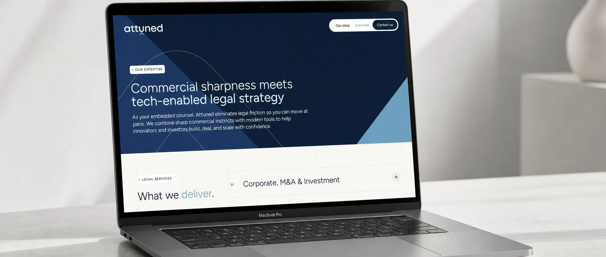 Attuned brand and website by mtc.