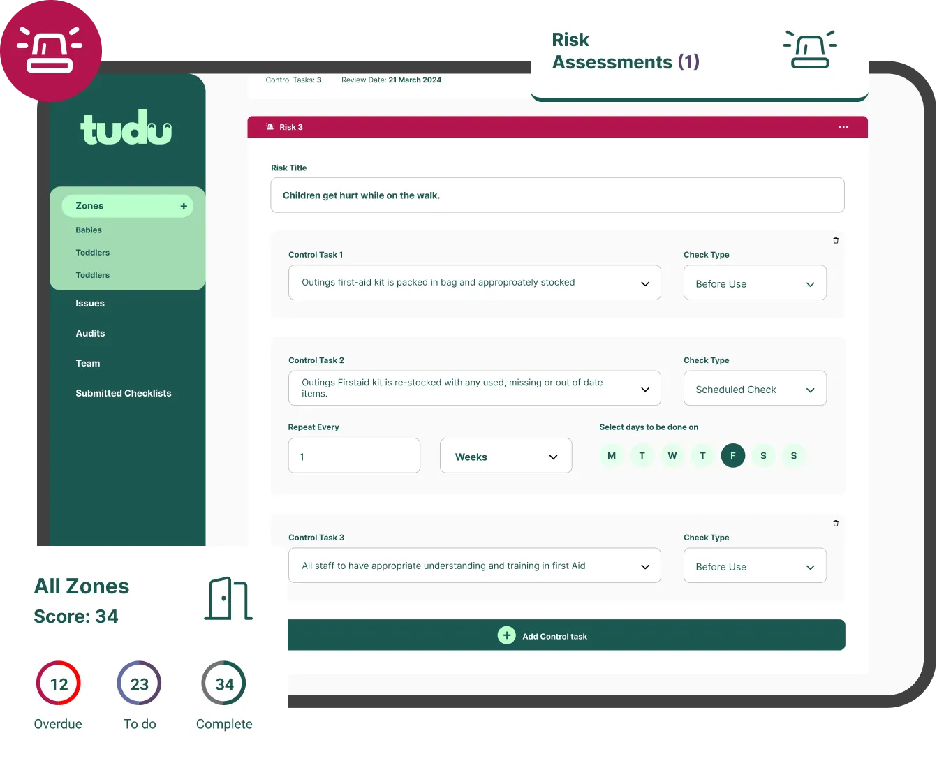 The Tudu risk assessment builder